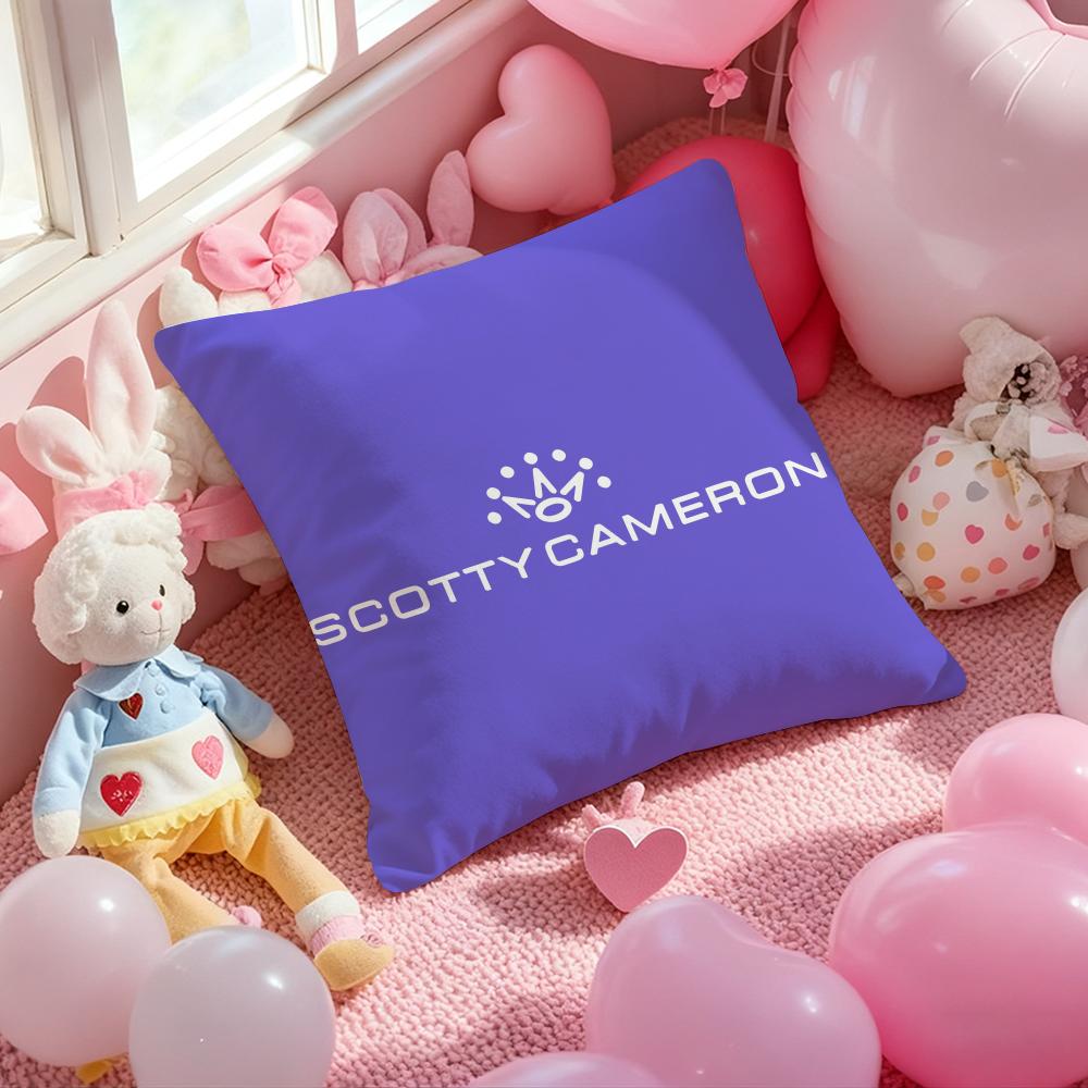 Luxury S-SCOTTY C-CAMERON Cushion Cover Pattern Printed Pillowcase for Living Room Sofa Cushion Cover & Bedroom Decor