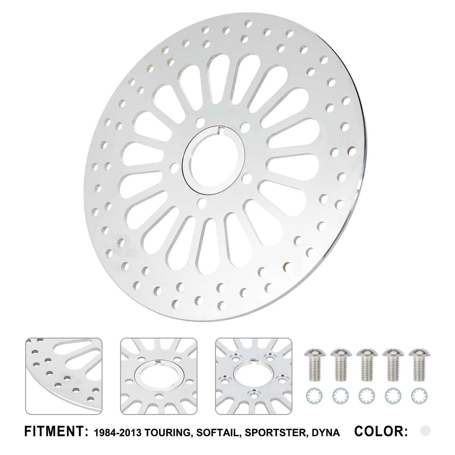 

Chrome Plating Front Rear Brake Disc Rotor Stainless Steel For Harley TOURING SOFTAIL SPORTSTER DYNA Motorcycles Accessories Rear disc