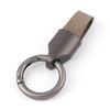 1PC Keychain Car Pendant Outdoor Ring Creativity Ring Key Rings Metal Cowhide Solid Color Frosted Gift