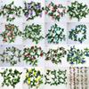 24m Silk Long Rose Fake Flower Ivy Vine Leaf Garland Wedding Party Home Decor