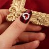 20pcs White Charm Pearl  3D Nail Art Decorations Heart-shaped  Design Jewelry Fashion Manicure Accessories