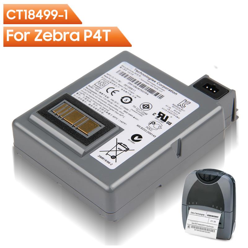 Replacement Battery CT18499-1 For Zebra P4T Rechargable Battery 3800mAh