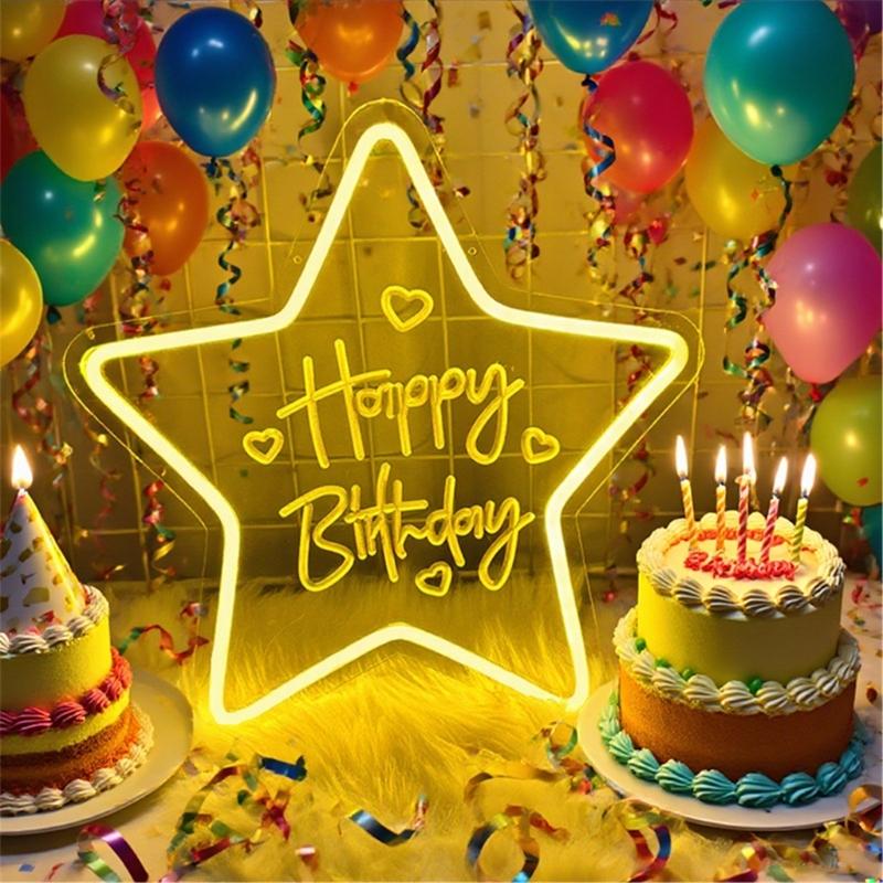 Bright LED Neons Light For Birthday Party Decors With Shatterproof Design And Energy Saving Feature