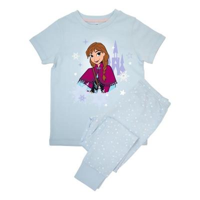 Dívčí pyžamový set Anna Hrad Hvězdy Dlouhý