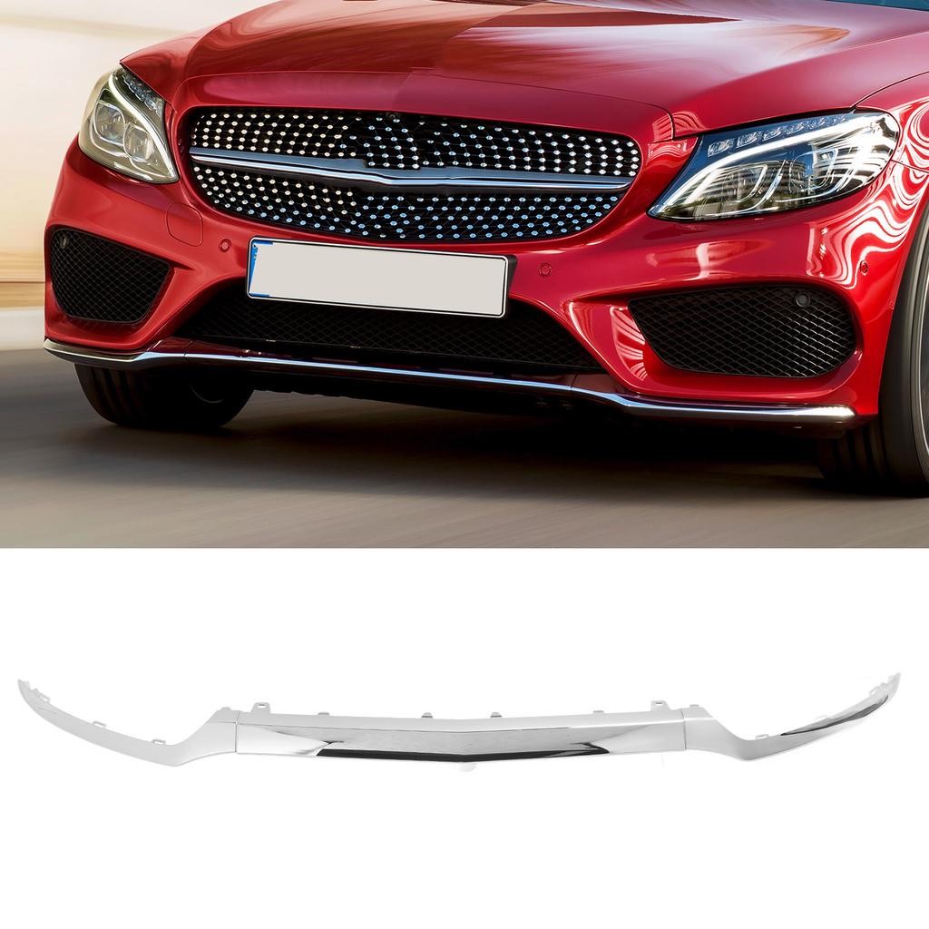 Front Bumper Lower Chrome Trim 2058851374 Replacement for  C‑Class W205 C205 A205 S205 AMG C43 2058851474