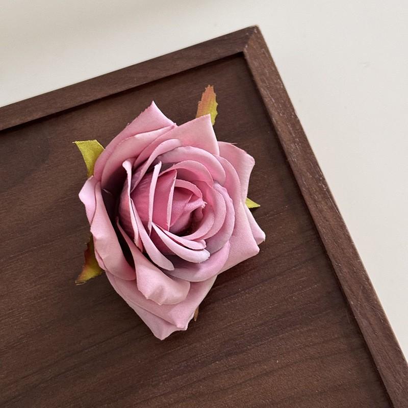 Simulation Flower Rose Hairpin Brooch Dual-purpose 1pc