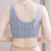 Plus-size Bra for Middle-aged and Elderly Women Comfortable Vest Style Front Opening Breathable Cotton Lining