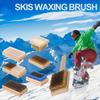 Horsehair Ski Waxing Brush Wooden Handle Brush Snowboard Tool Snowboard Brush  Winter Sports