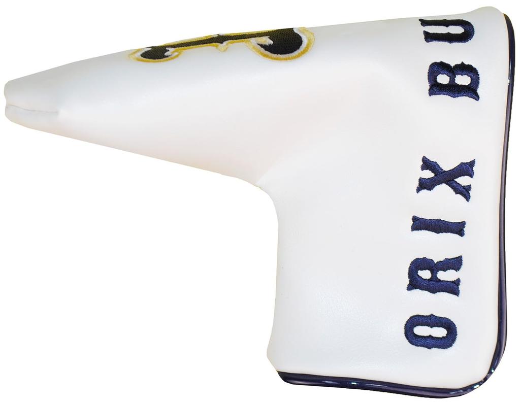 LEZAX Orix Buffaloes Putter Cover for Blades and Mallets, White, OBPC-5814