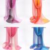 Women Ladies Chiffon Gradient Scarf Shawl Beach Towel Silk Scarf  Photo Props