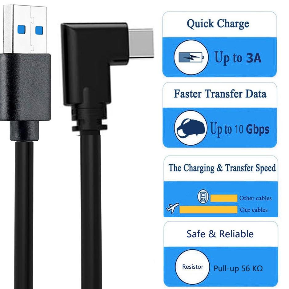 Oculus Quest VR 5M USB3.2 Gen1 Type-C Data Cable