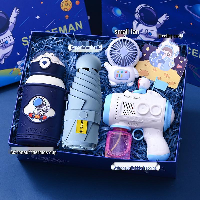 Children's Day Astronaut Stationery Gift Box for 10-Year-Old Boys - Surprise Birthday & Back-to-School Gift