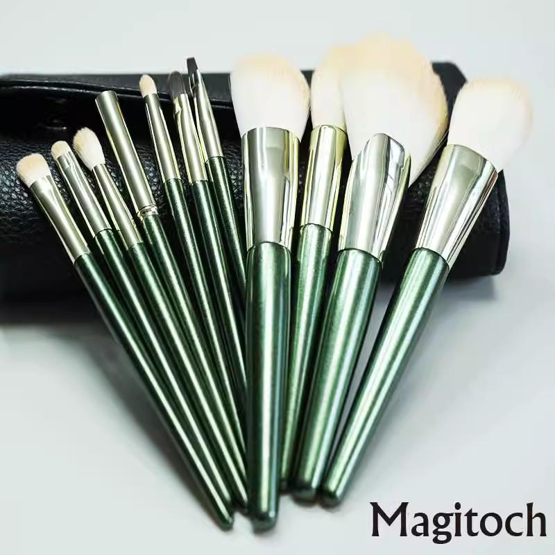 

Набор высококачественных кистей для макияжа из 10 шт. для Magitoch с косметичкой из шерсти