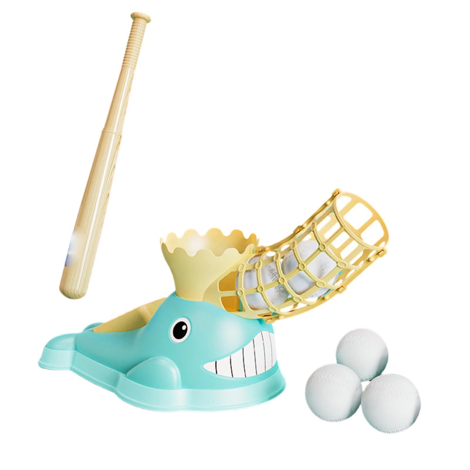 

Детская бейсбольная игрушка, Катапульта с ножным управлением, Тренажер для питчинга для занятий спортом в помещении и на открытом воздухе One Size