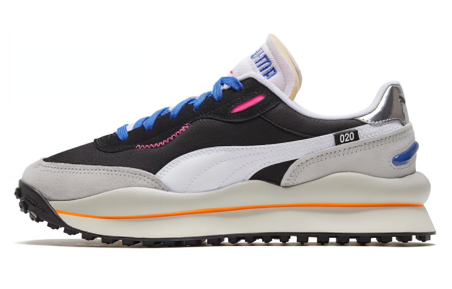PUMA Style Rider Play On Black Grey Violet 371150-02 35.5
