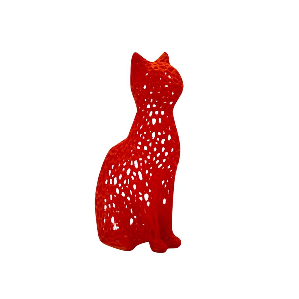 3D-gedruckte hohle Katzenstatue, kreatives Dekorations-Geschenkmodell