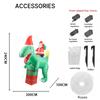 7.87FT Inflatable Toy Dinosaur Santa Decoration with LED Light Xmas Yard Lawn Party Decor Christmas Home Supplies Ornaments Gift