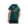 Under Armour Project Rock Letter Animal Print Fleece Design Hooded Short Sleeve T-Shirt Men Tops Moss-Green 1383209-449