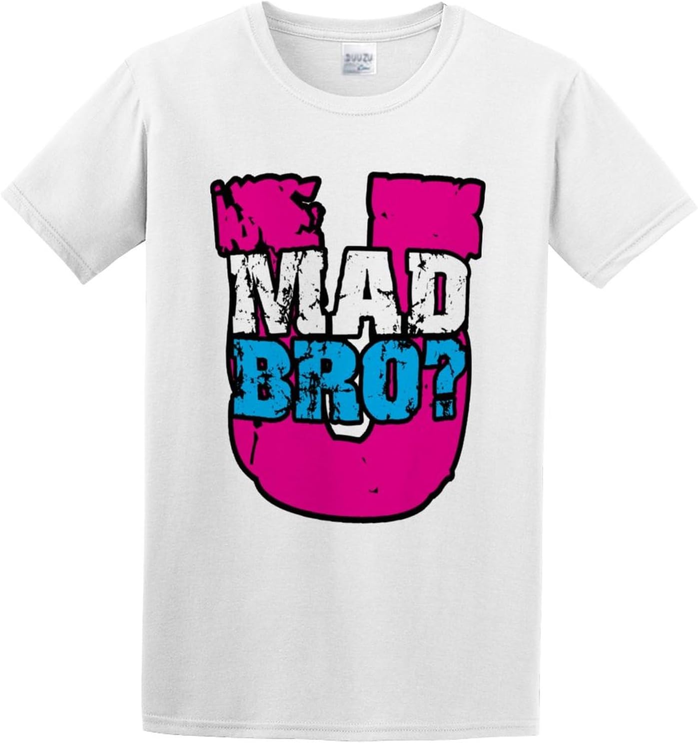 You Mad Bro Mens Tshirt Short Sleeve XL белый
