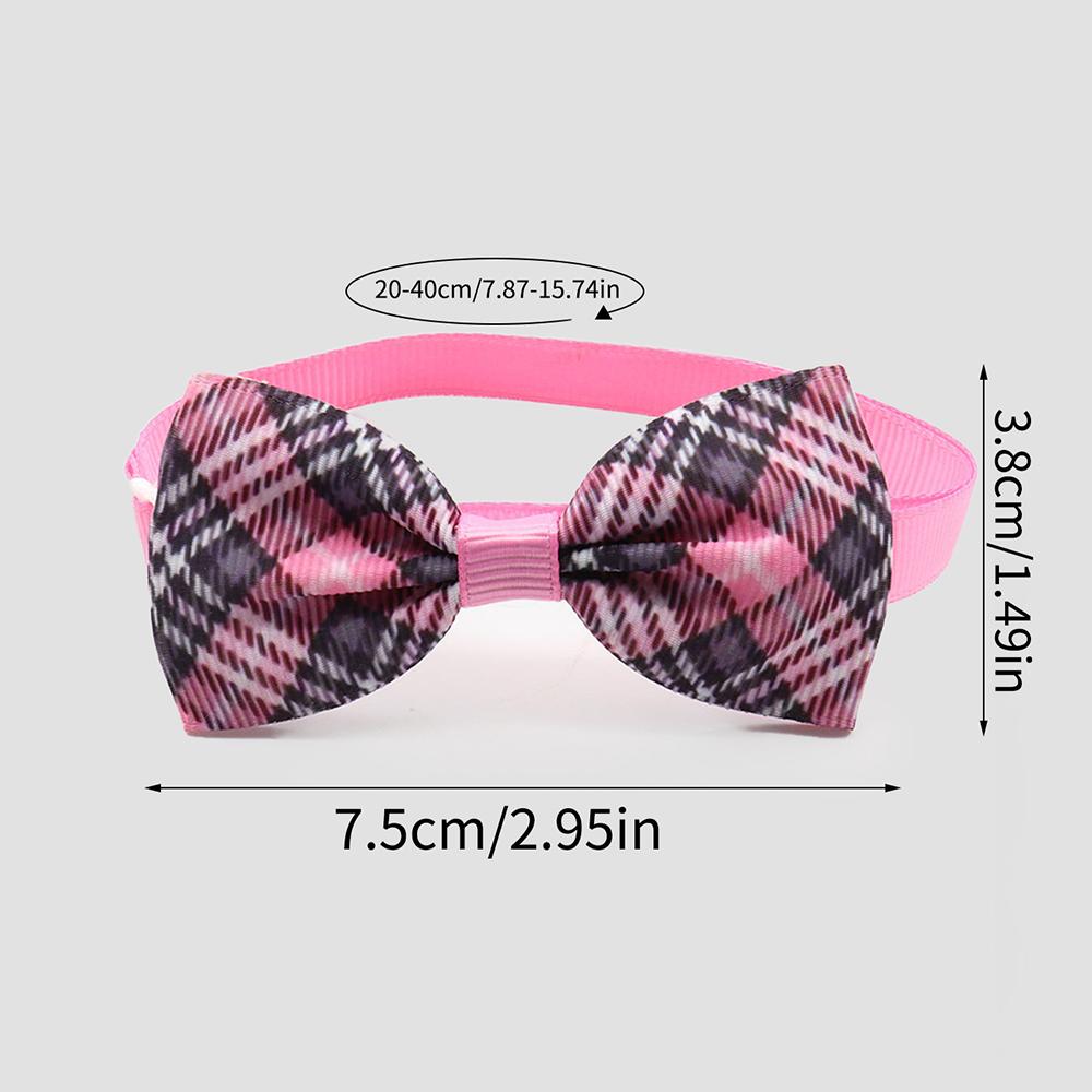 

7 шт. ошейник для питомца аксессуары регулируемый клетчатый полосатый ошейник для собак модный ошейник для кошек и собак