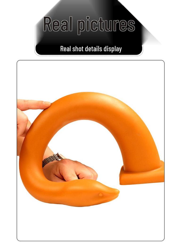 Dop Anal din Silicon Long Love cu Ventuză - Bici cu Mărgele Neregulate pentru Uz Erotic Adult