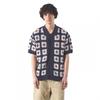 Pretty Green Mens Timperley Geometric Crochet Tailored Shirt