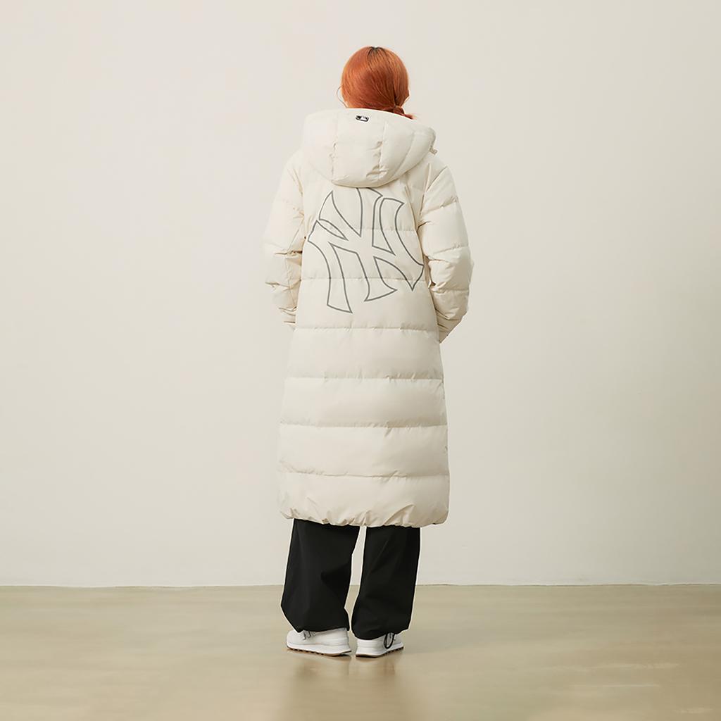 New MLB New York Yankees Basic Collection 24FW Down Jacket Unisex Dark Cream 3ADJB1646-50CRD