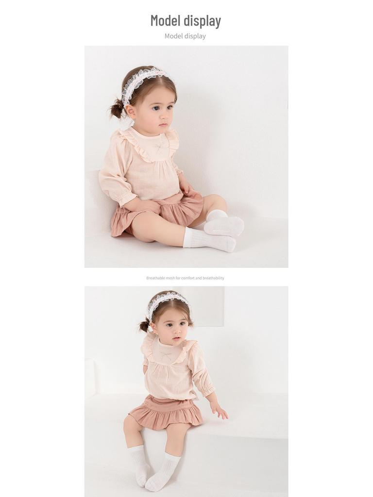 Pure Cotton Newborn Baby Socks - Seamless, Loose Cuff for Boys & Girls