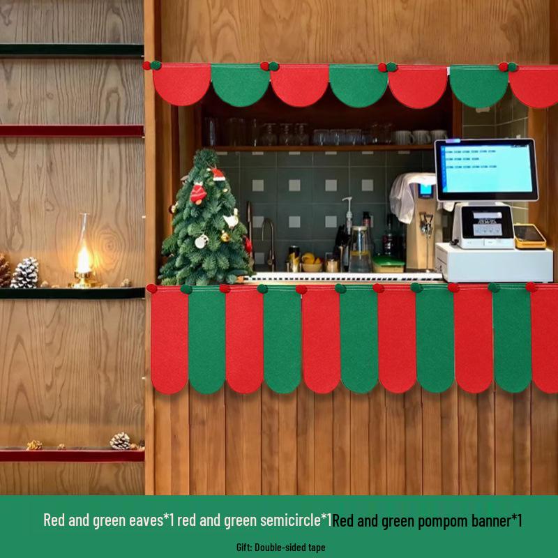 Guirlandes de fanions de Noël pour café ou décoration de chambre d'enfant