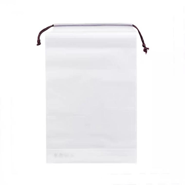 Lot de 5 organiseurs transparents givrés avec cordon de serrage