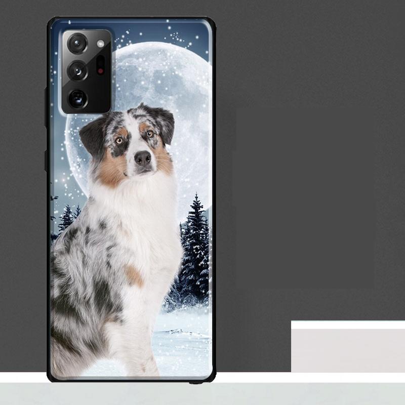 

Australian Shepherd Dog Case For Samsung Galaxy S20 FE S21 S22 S23 Ultra Note 10 20 Ultra S8 S9 S10 Plus Cover Coque Galaxy S21 Plus