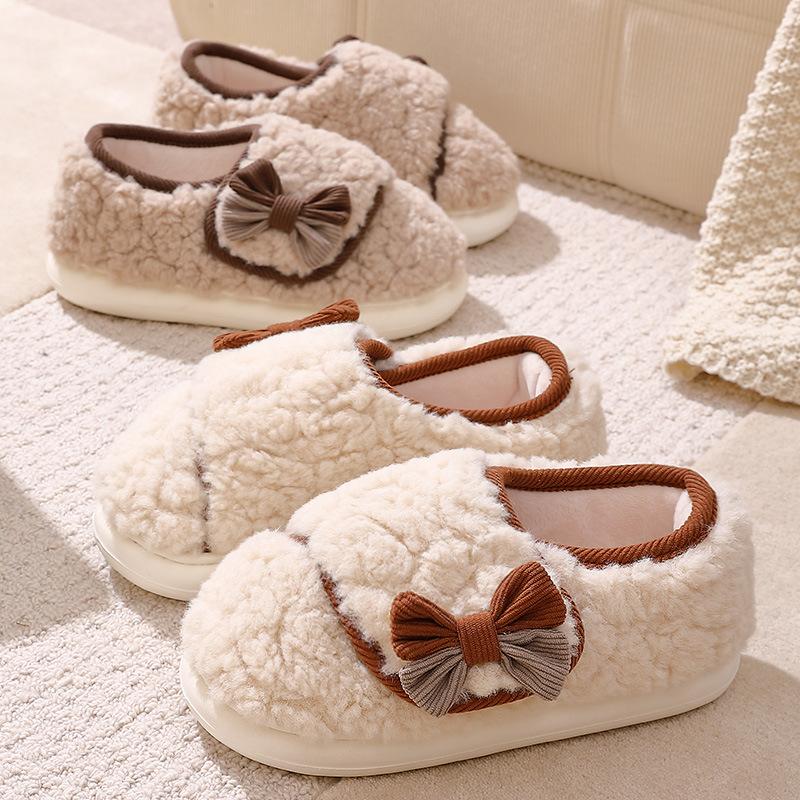 2025 Shoes Autumn and Winter Bag Heel 10November Soft Sole Thickened Non-slip Adjustable Cotton Slippers Women