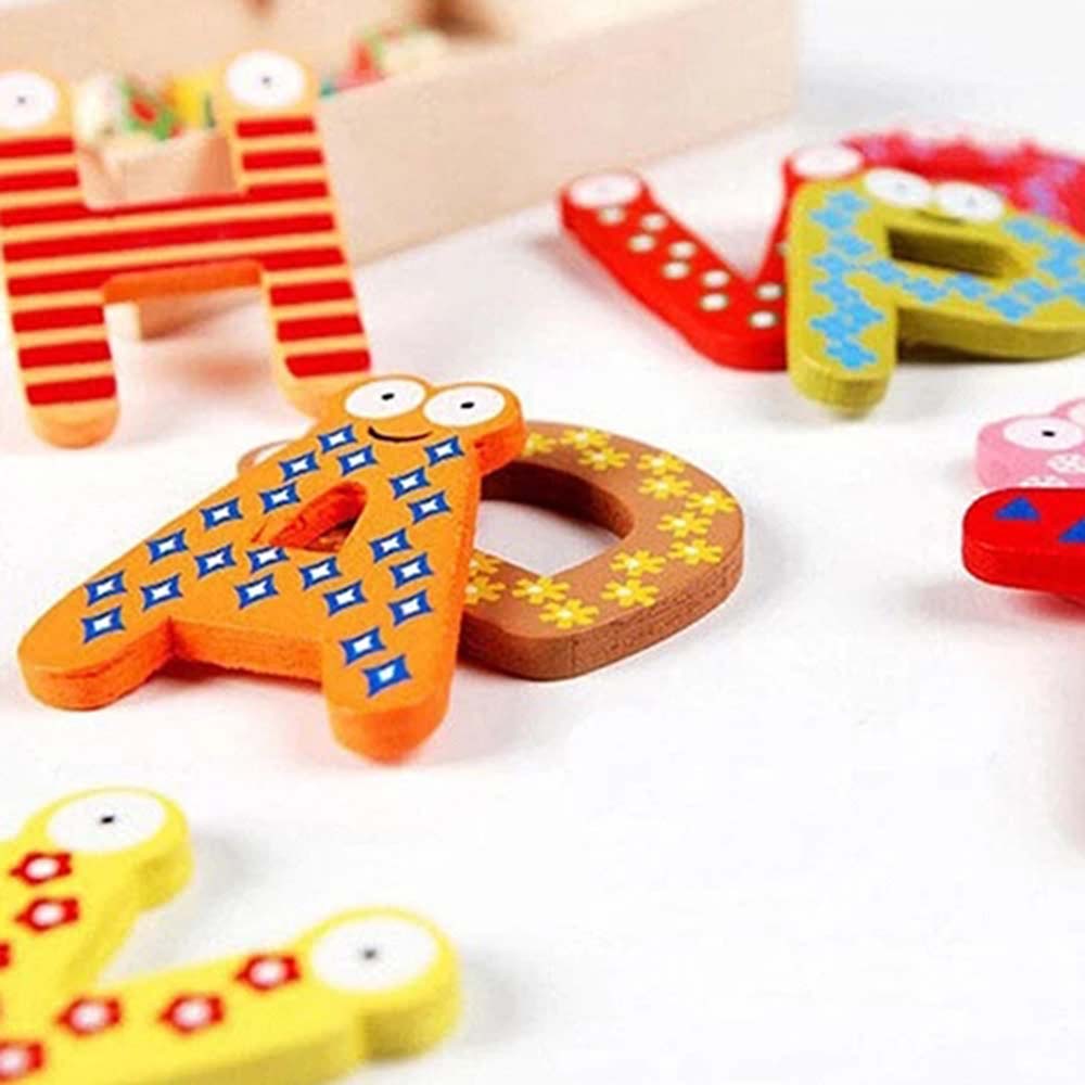 Baby  Learning Tool Letter Cognitive Board Magnetic Letters Fridge Magnetic Stickers 26 Alphabet
