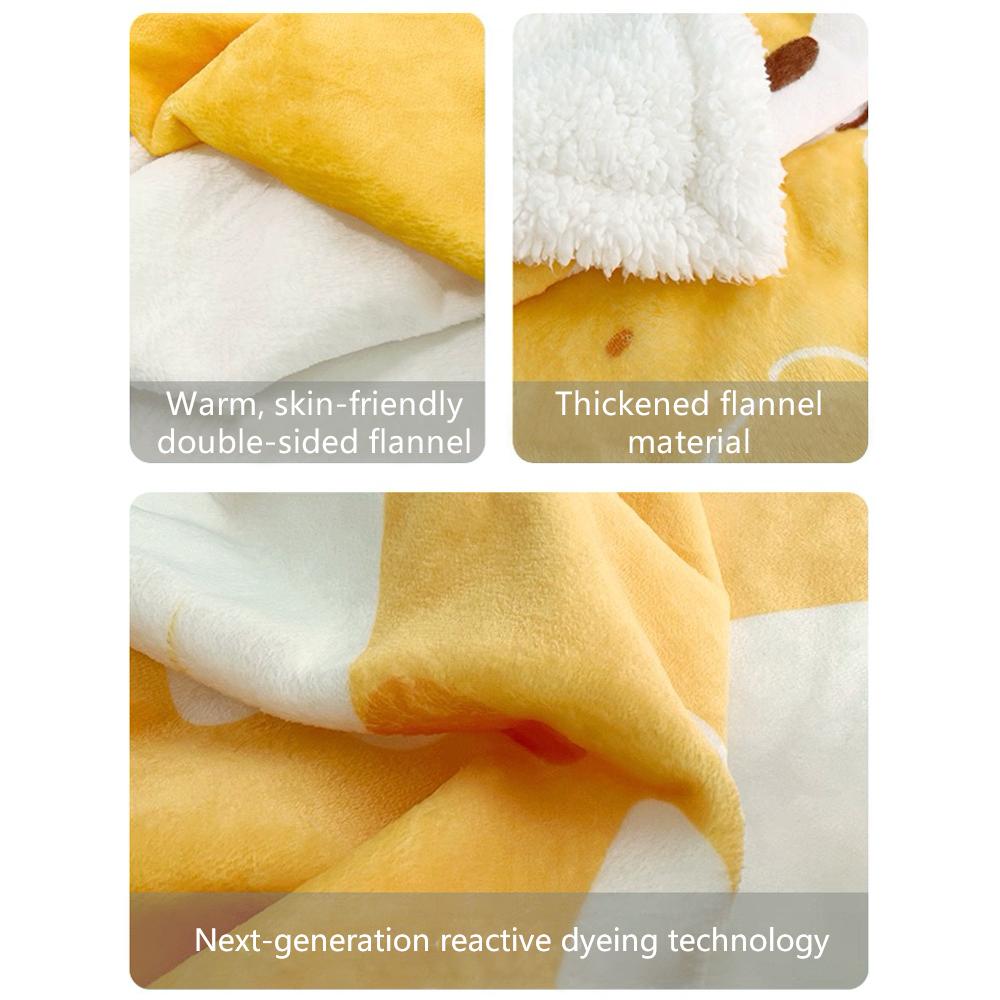 Anime Whispered Words Throw Kid-Friendly Flannel Throw Blanket Soft Warm Anti-Static Washable All Season