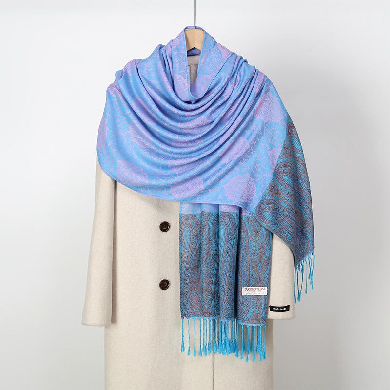 Women Paisley Scarf Cashmere Feeling Shawls Tassel Blanket Wraps Lady Scarves Foulard Bufanda Jacquard Pashmina Poncho Stoles