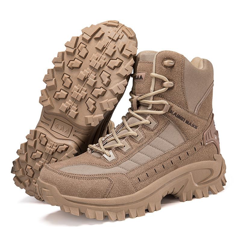 

Foreign trade large size military boots field training tactical boots fighting boots outdoor climbing boots desert boots work boots 39