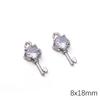 Alloy Zircon Love Butterfly Snowflake Pendant DIY Beaded Handmade Bracelet Necklace Ornament Accessories