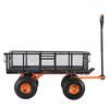 Garden Dump Cart Heavy-duty Metal Yard Carts and Wagons 400 lbs Loading