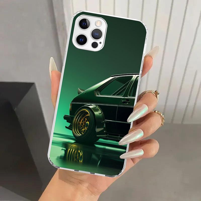 MK1 Golf Vintage Car Phone Case for Iphone 17 Air 16 15 Plus 14 13 Mini 12 11 Pro Max 16E 7 8 SE 2020 Soft Funda Print Shell 17