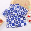 2026 Summer Short Sleeve Shirts for Boys and Girls Baby Spring Lapel Cartoon Top for Children Floral Shirt