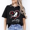 I Love My Poodle Heart T-Shirt Gift Poodle Dog Mom Unisex Tee Black Navy Dark He