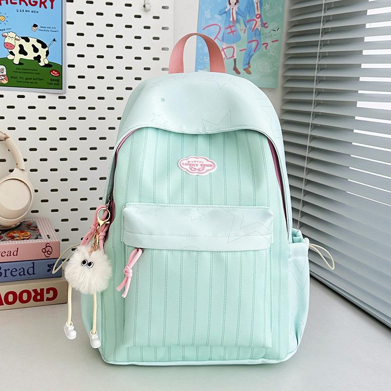 Schoolbag Korean version ins Mori school bag high value sweet primary and secondary school students light backpack commuter leisure backpack