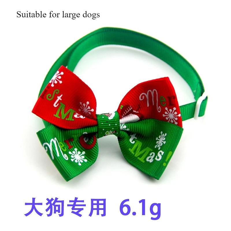Christmas Handmake Dog Bow Ties Puppy Bowties Pet Cat Dog Bow Tie Collar for Dogs Grooming Dog Christmas Accessories