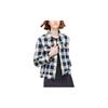UNIQLO Plaid Single-Breasted Lapel Long Sleeve Casual Jacket Women jackets Blue 429047-68