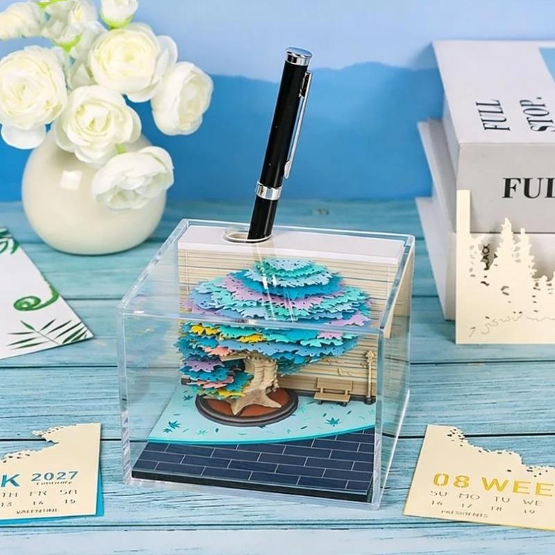 Innovative Desk Calendar 2027 with LED Lights Ideal for Task Management and Planning