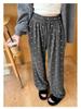 Bowknot High Waist Fleece-Lined Wide Leg Pants for Women, Spring 2025 Collection