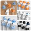6pcs Adhesive Desktop Cable Organizer Rotatable Adjustable Under Desk Wire Holder Wall Mount Anti-Slip Cord Cable Organizer