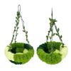 Hanging Parrot Nest Birdcage Plush Birds Bed with Leaves Hook Indoor Green Breeding Nest for Parakeet Conure Budgie Cockatiel Lovebird