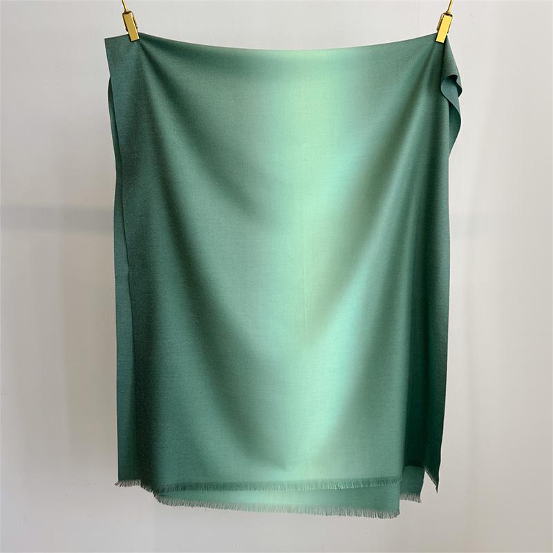 80*200cm Winter Warm Gradual Color Women Scarf Thick Cashmere Large for Pashmina Shawl Wraps Bufanda Female with Tassel Scarves