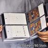 80 Slots Nail Stickers Storage Book Duża pojemność Wystawa Album fotograficzny Karta Pakiet Typ przycisku Manicure Naklejka Notatnik